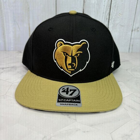 47 Brand Captain Memphis Grizzlies Black  Adjustable Snapback Hat Cap OSFA New - Picture 1 of 6